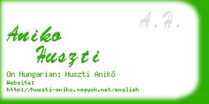 aniko huszti business card